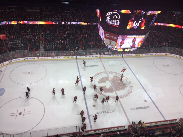 Calgary Flames versus Nashville Predators